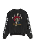 MAYO BANDANA SKULL EMBROIDERY CREW NECK SWEAT