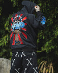 Sunshine Embroidery Hoodie - BLACK