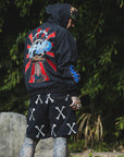 Sunshine Embroidery Hoodie - BLACK