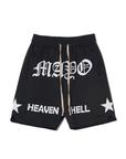 MAYO Embroidery Game Shorts - BLACK