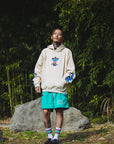 Sunshine Embroidery Hoodie - OFF WHITE