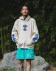 Sunshine Embroidery Hoodie - OFF WHITE