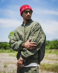 EAGLE  EMBROIDERY NYLON JKT -  OLIVE