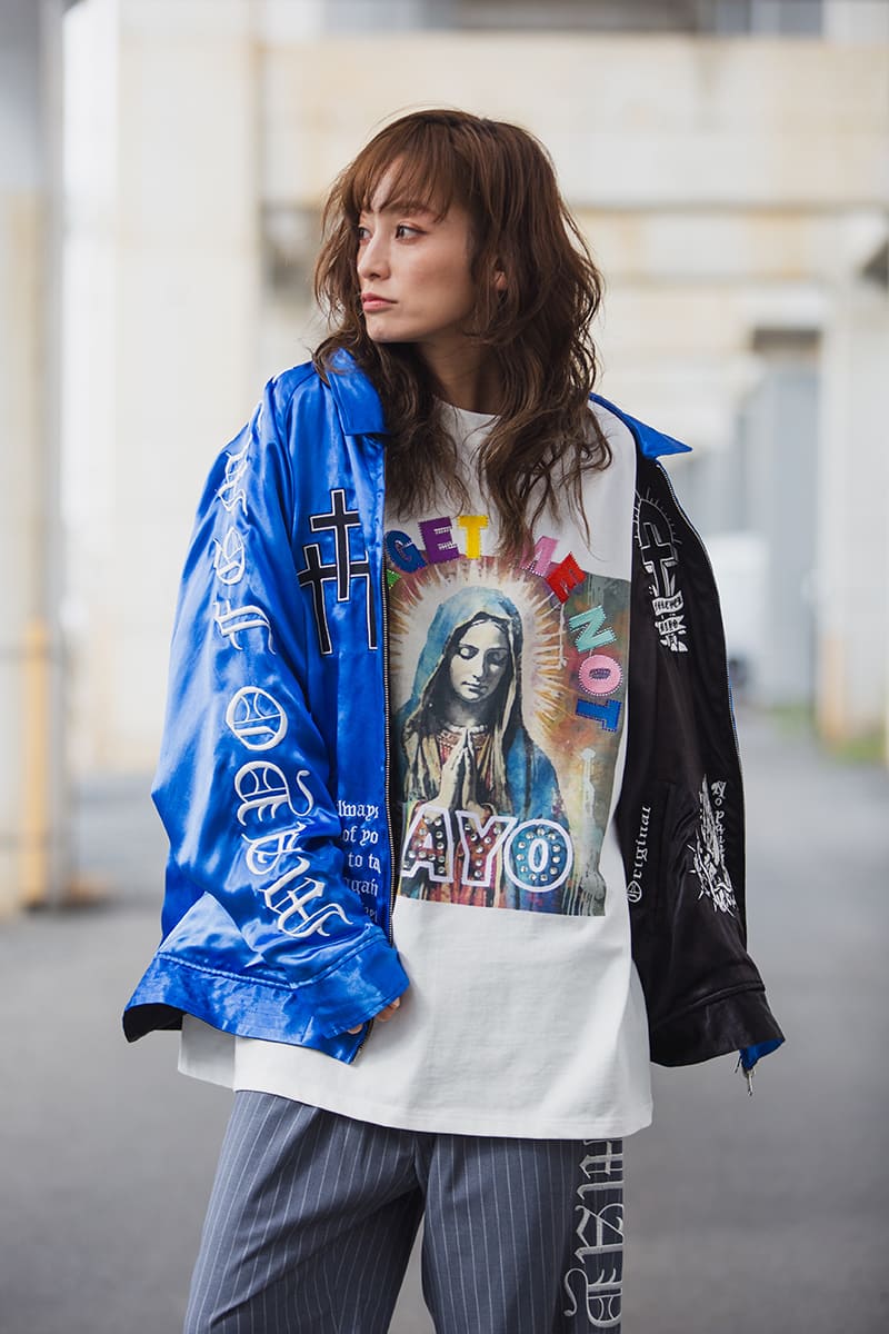 MAYO EMBROIDERY WITH COLLAR REVERSIBLE SOUVENIR JKT