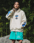 Sunshine Embroidery Hoodie - OFF WHITE