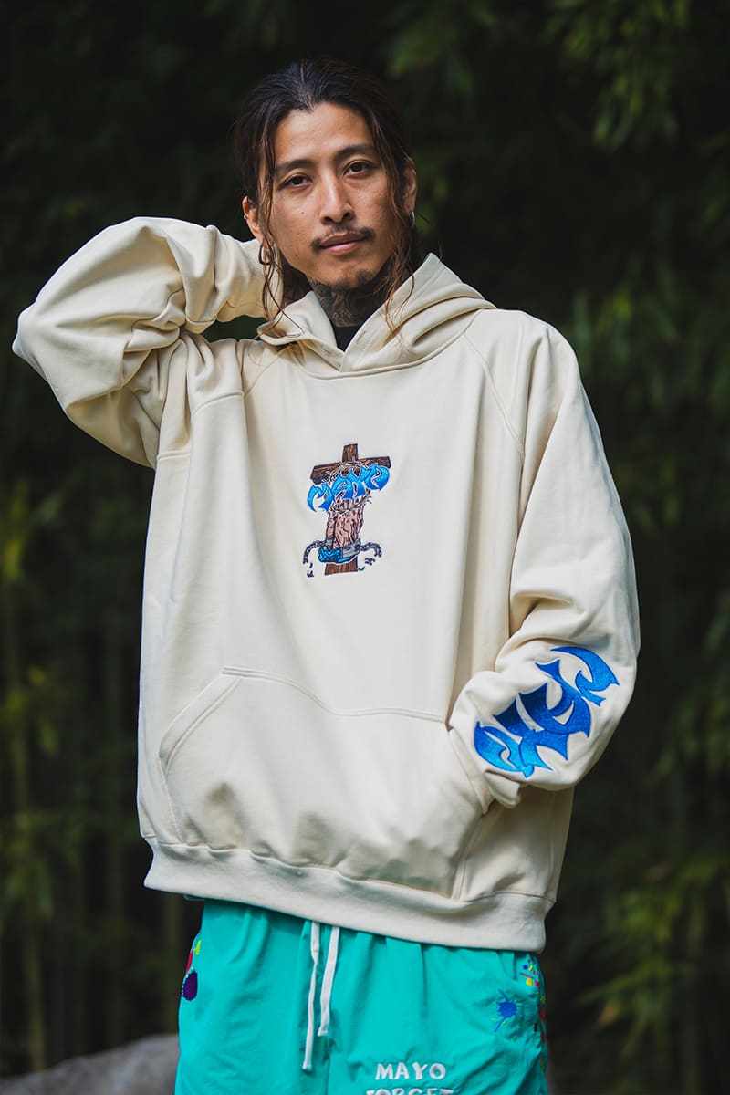 Sunshine Embroidery Hoodie - OFF WHITE