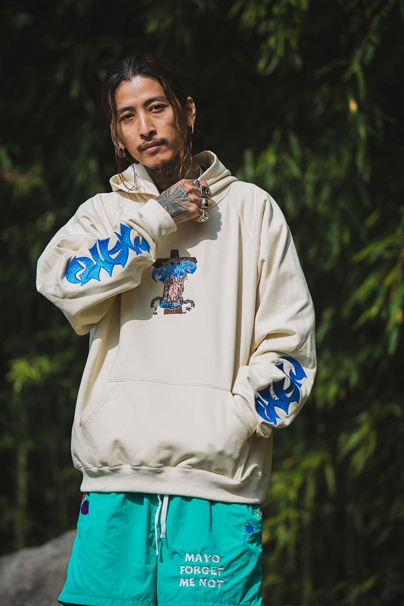 Sunshine Embroidery Hoodie - OFF WHITE