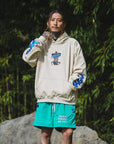 Sunshine Embroidery Hoodie - OFF WHITE