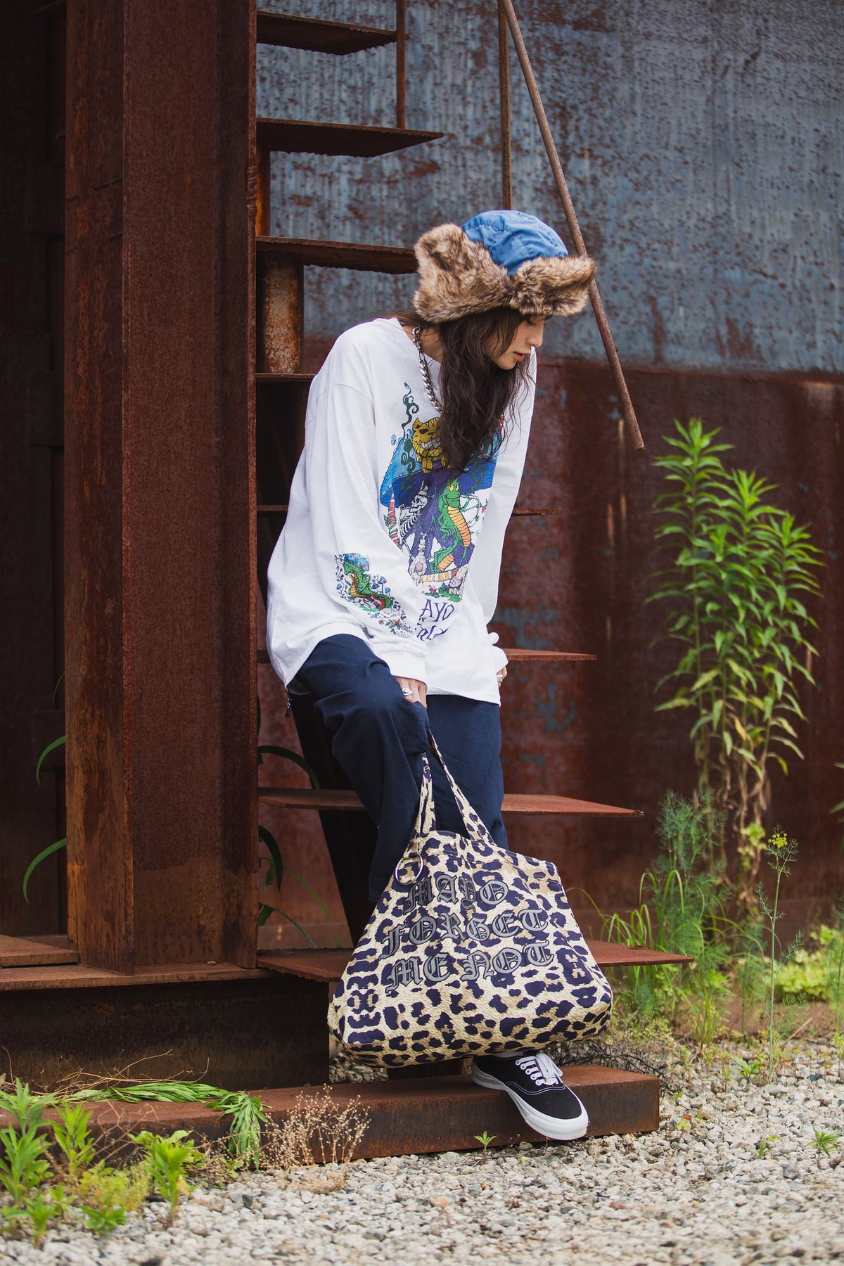 MAYO IN WONDERLAND PRINT LONG SLEEVE TEE
