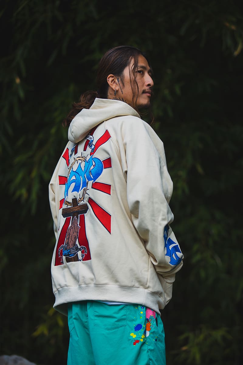 Sunshine Embroidery Hoodie - OFF WHITE