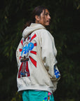 Sunshine Embroidery Hoodie - OFF WHITE