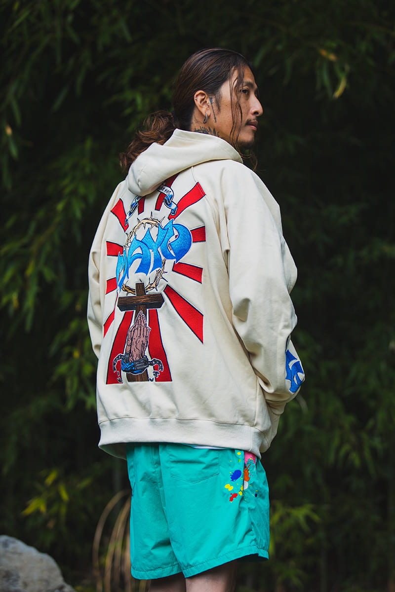 Sunshine Embroidery Hoodie - OFF WHITE