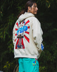 Sunshine Embroidery Hoodie - OFF WHITE