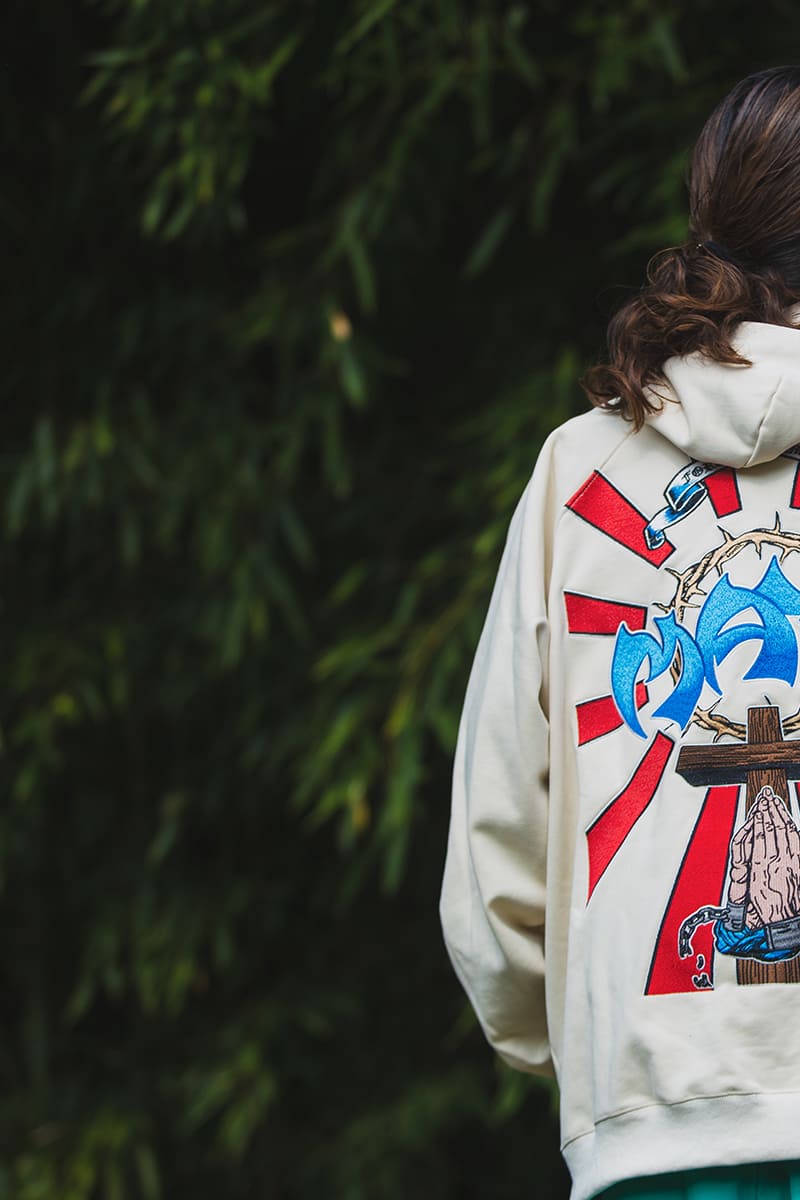 Sunshine Embroidery Hoodie - OFF WHITE