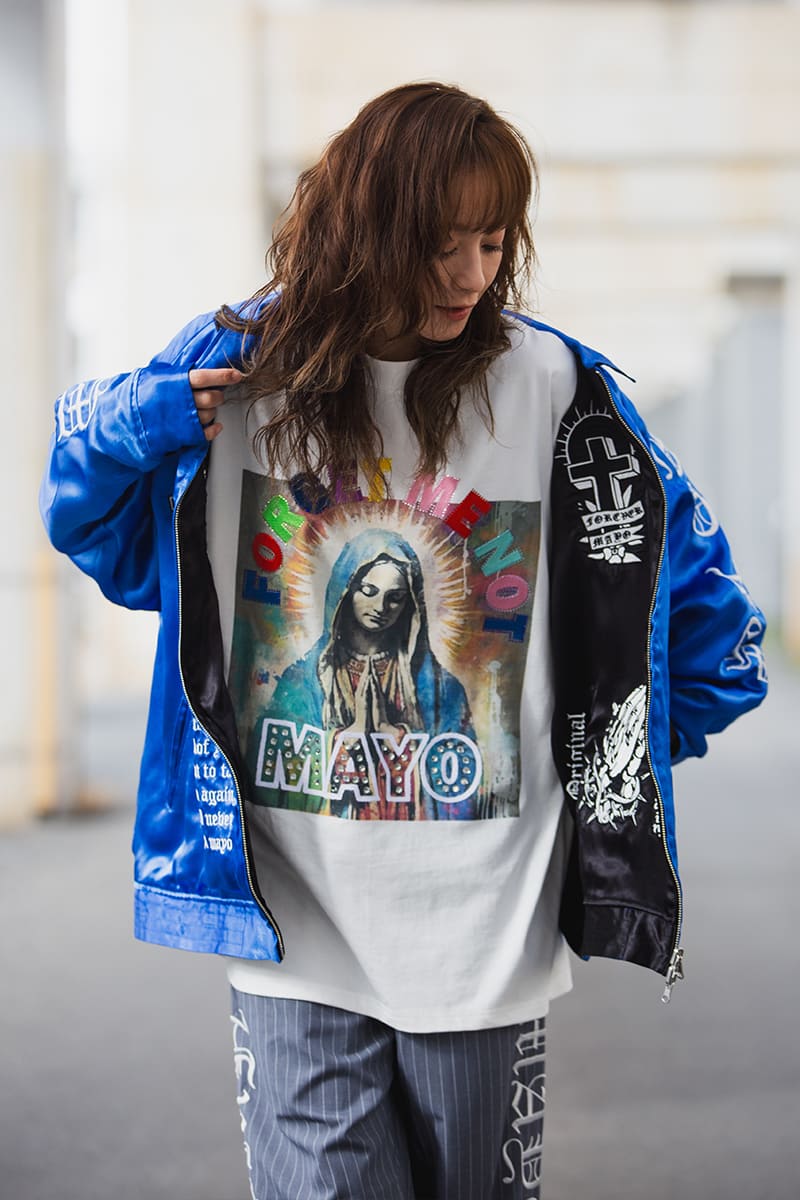 MAYO EMBROIDERY WITH COLLAR REVERSIBLE SOUVENIR JKT