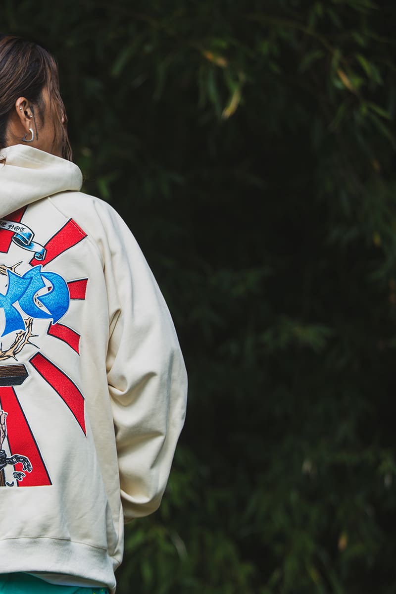 Sunshine Embroidery Hoodie - OFF WHITE