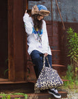 MAYO FORGET ME NOT EMBROIDERY TOTE BAG