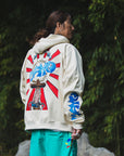 Sunshine Embroidery Hoodie - OFF WHITE