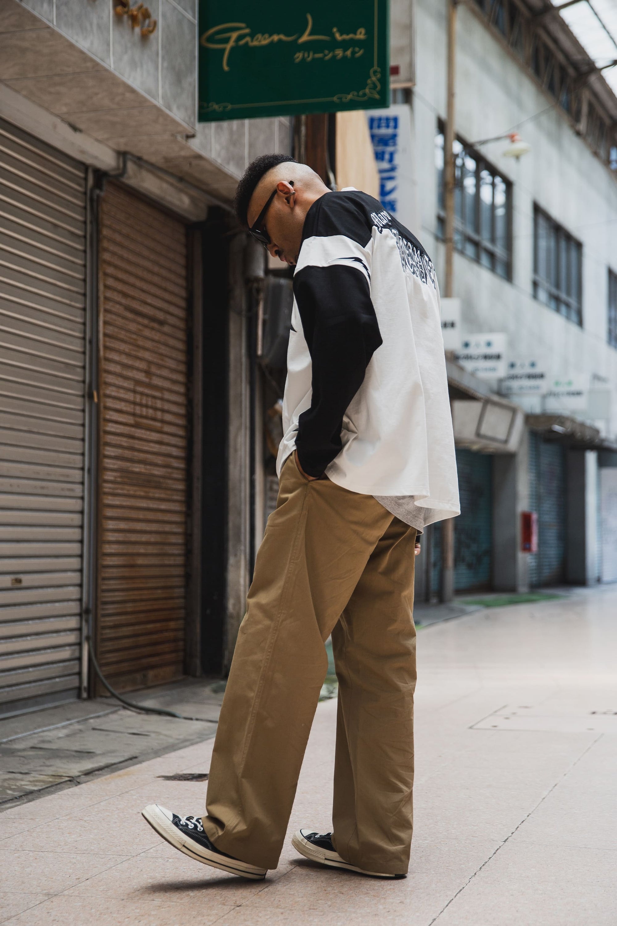 MAYO EMBROIDERY CHINO PANTS
