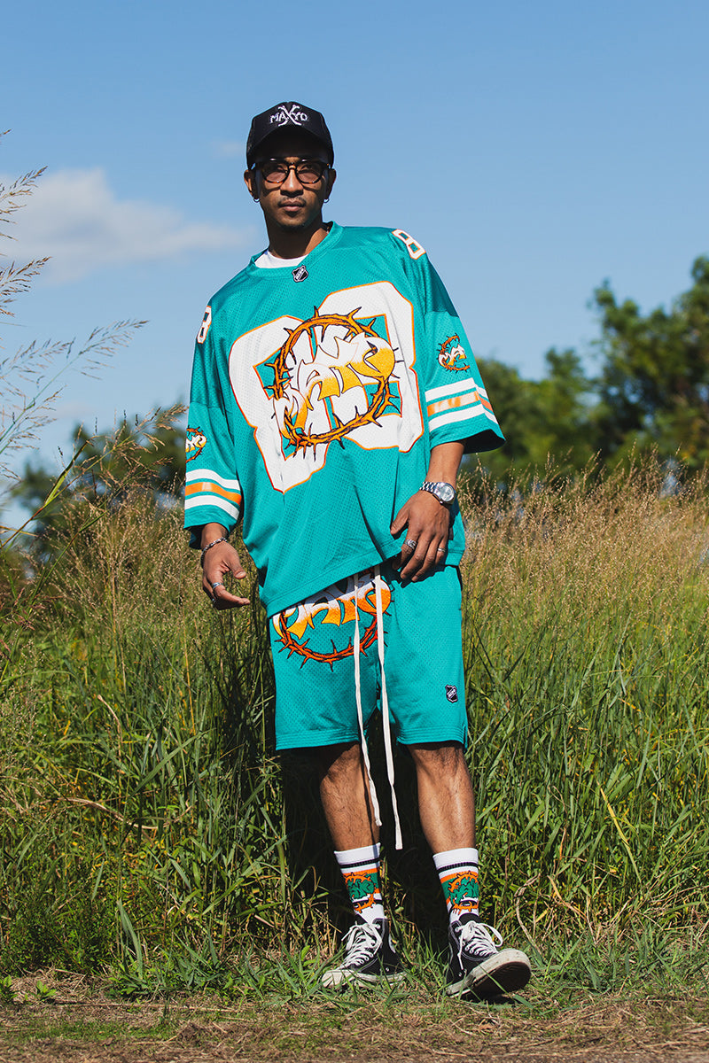 MAYO THORNS EMBROIDERY GAME SHORT SLEEVE SHIRT