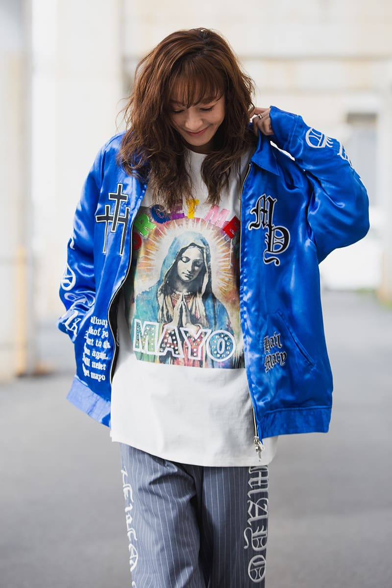 MAYO EMBROIDERY WITH COLLAR REVERSIBLE SOUVENIR JKT