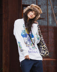 MAYO IN WONDERLAND PRINT LONG SLEEVE TEE