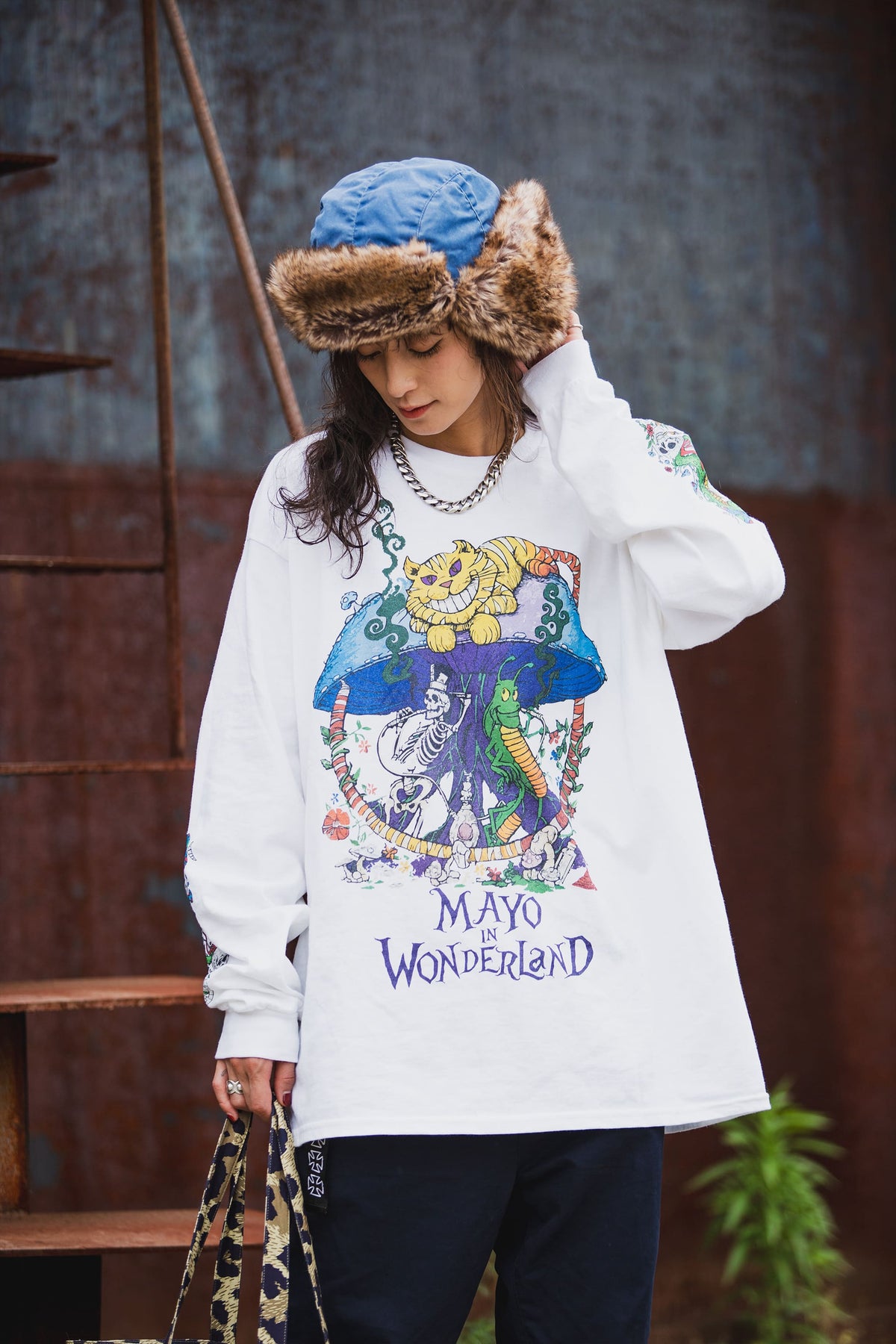 MAYO LOGO EMBROIDERY FADE NYLON BOA CAP