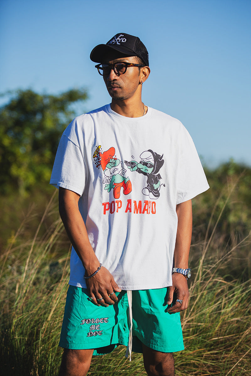 POP A MAYO PRINT SHORT SLEEVE TEE