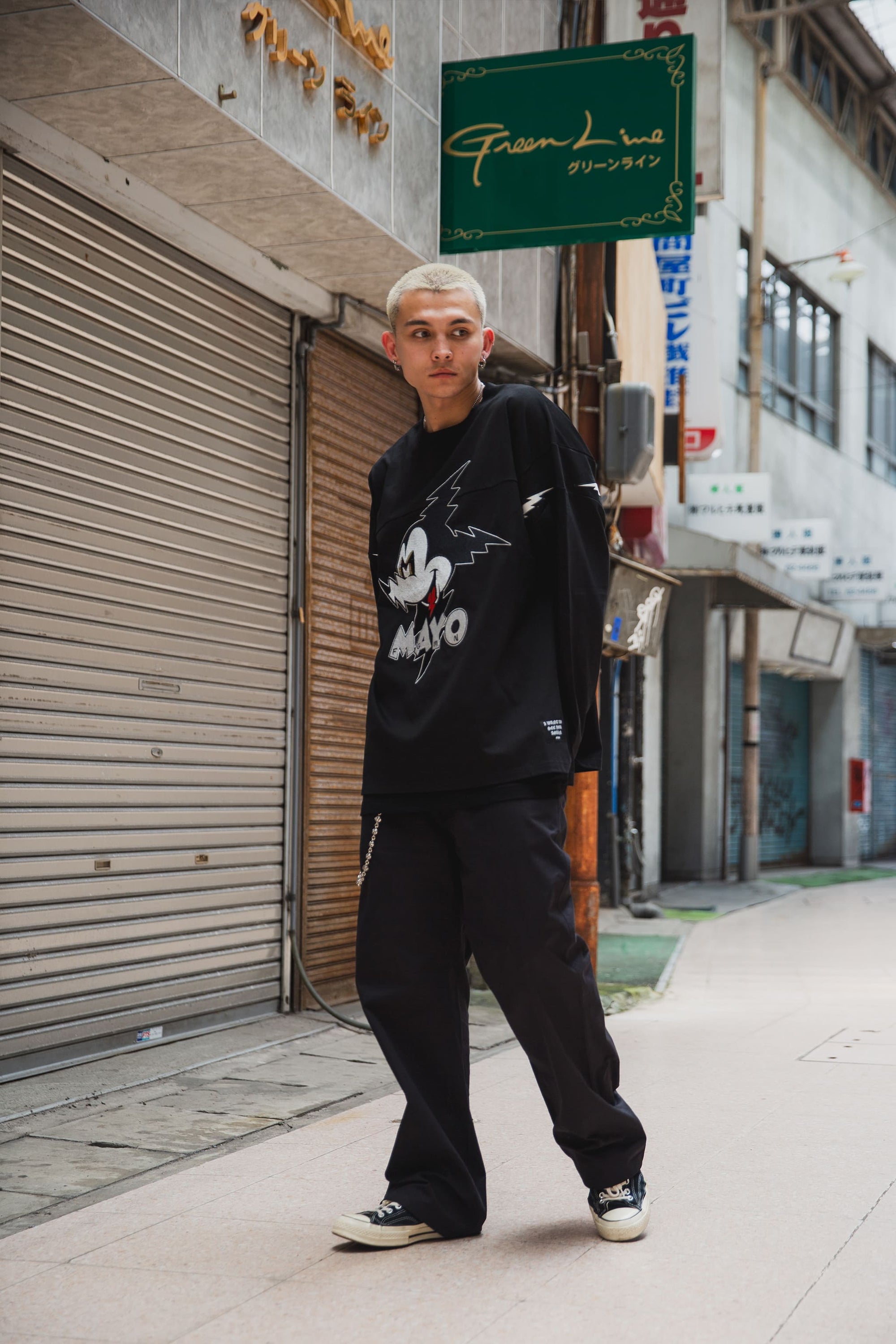 MAYO EMBROIDERY CHINO PANTS