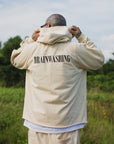 BRAINWASHING EMBROIDERY HOODIE - OFF WHITE