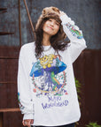MAYO IN WONDERLAND PRINT LONG SLEEVE TEE