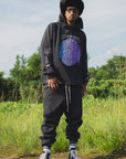 BRAINWASHING EMBROIDERY HOODIE - BLACK