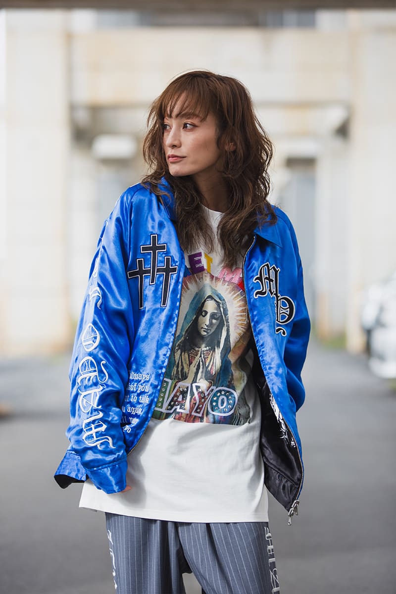 MAYO EMBROIDERY WITH COLLAR REVERSIBLE SOUVENIR JKT