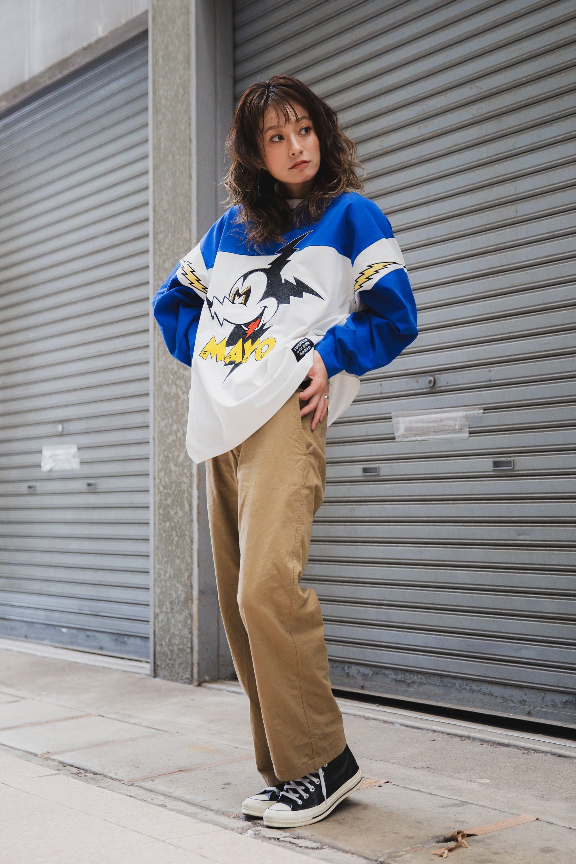 MAYO EMBROIDERY CHINO PANTS