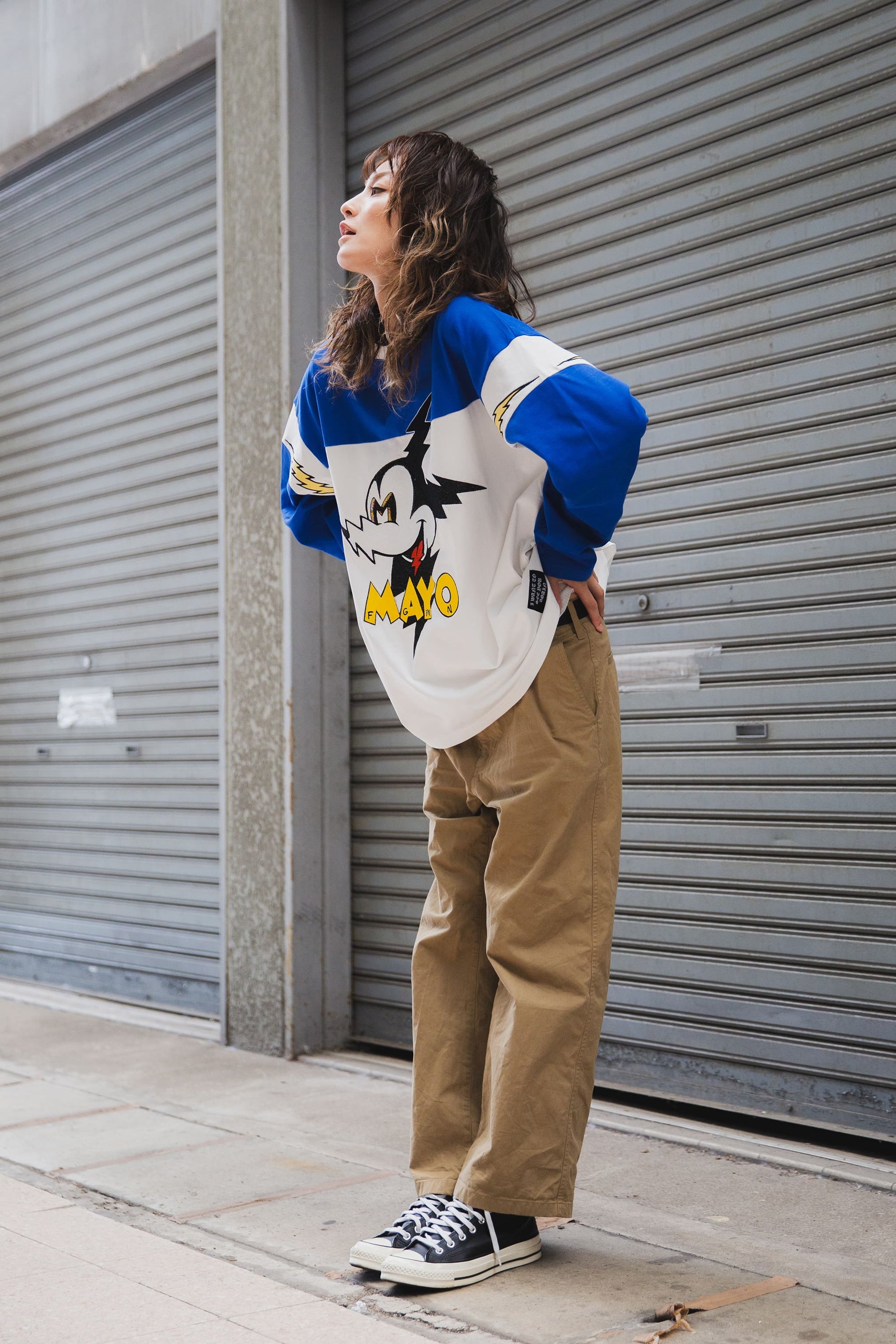 MAYO EMBROIDERY CHINO PANTS