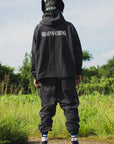 BRAINWASHING EMBROIDERY HOODIE - BLACK