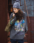 MAYO IN WONDERLAND PRINT LONG SLEEVE TEE
