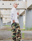 CROSS BORN SNAKE PRINT LONG SLEEVE TEE