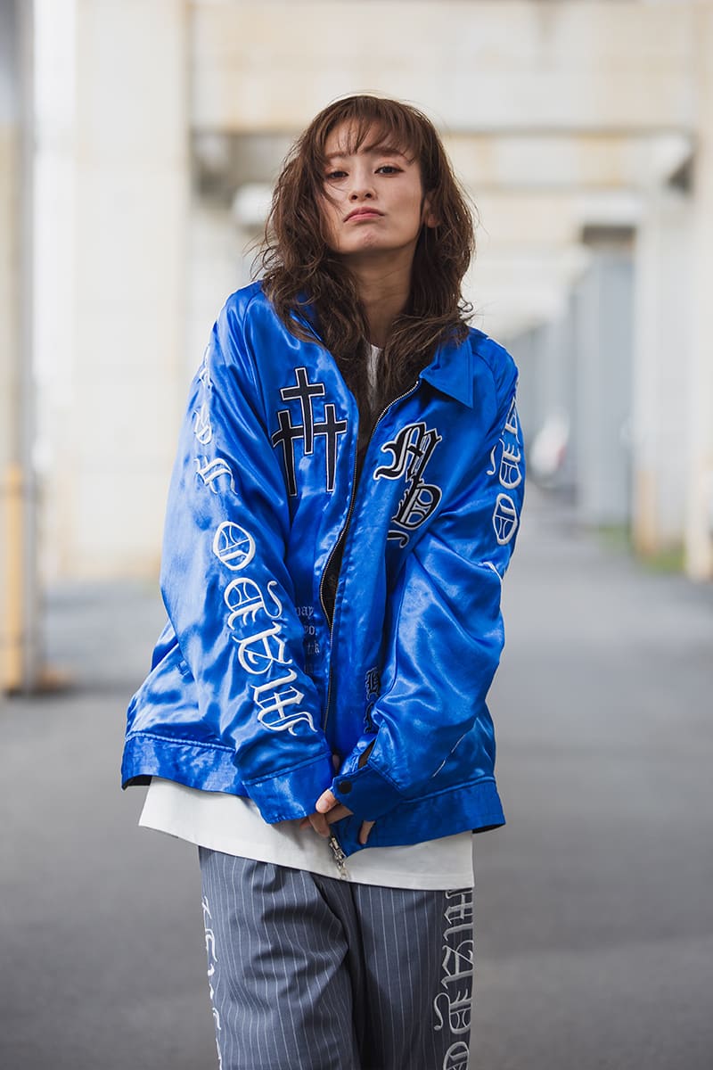 MAYO EMBROIDERY WITH COLLAR REVERSIBLE SOUVENIR JKT