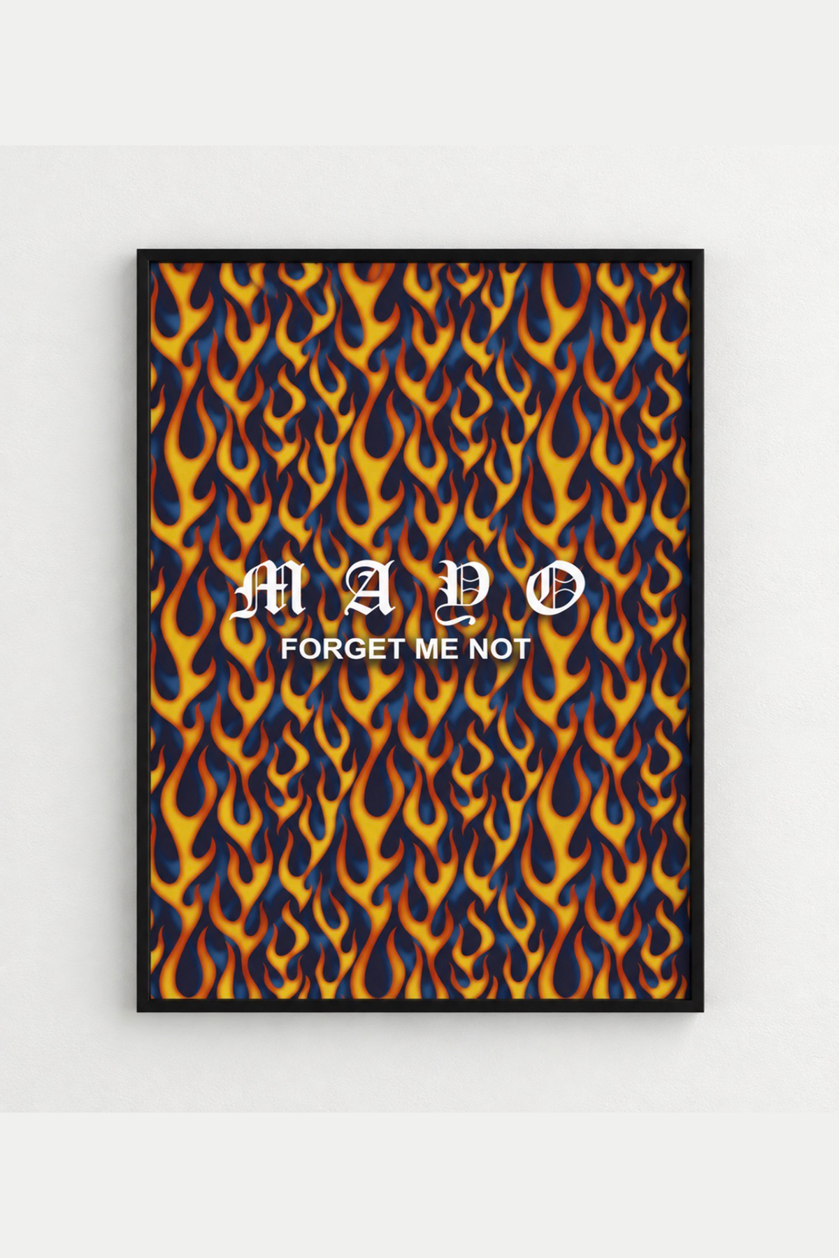 MAYO FIRE PATTERN POSTER - RED