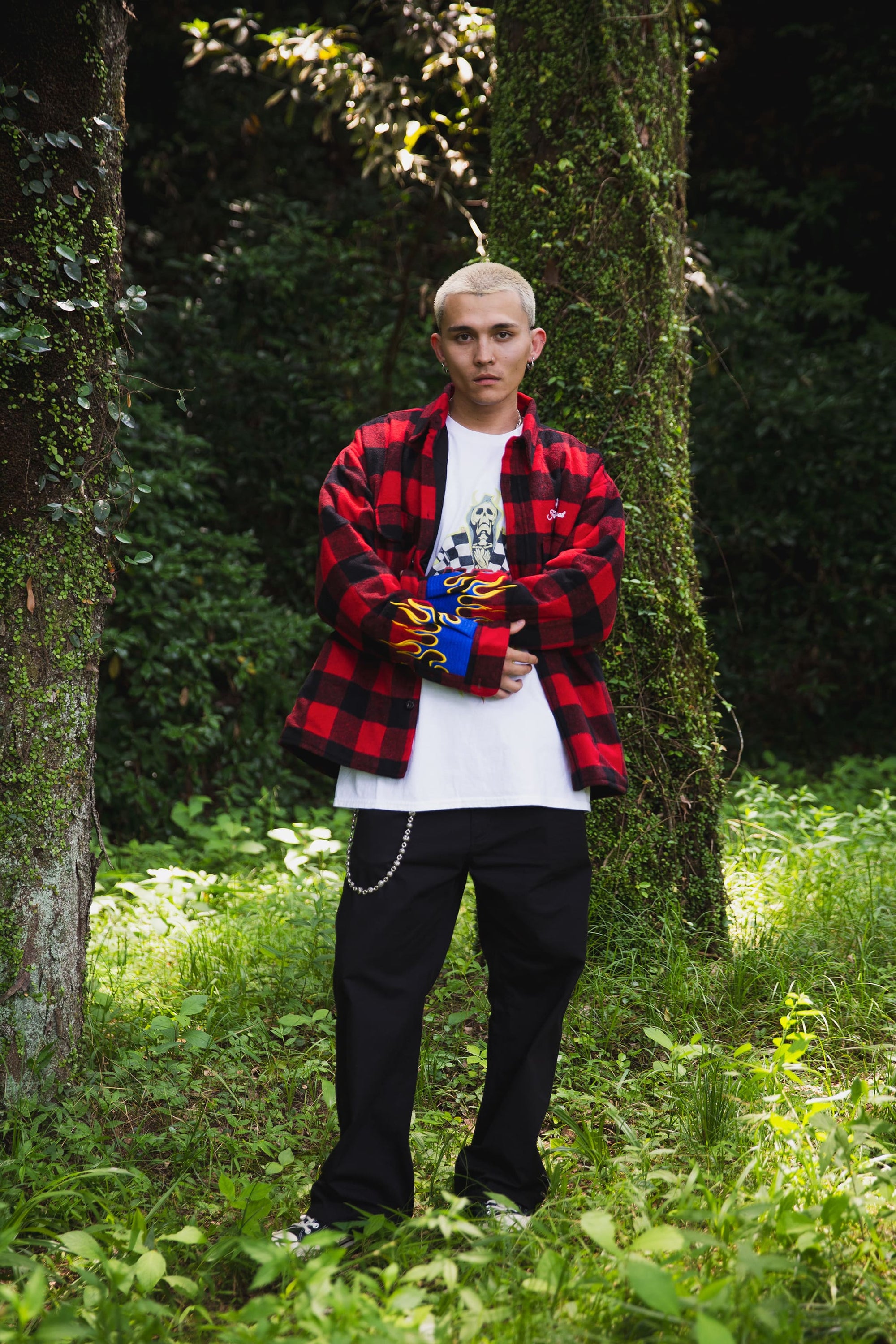 MAYO EMBROIDERY CHINO PANTS