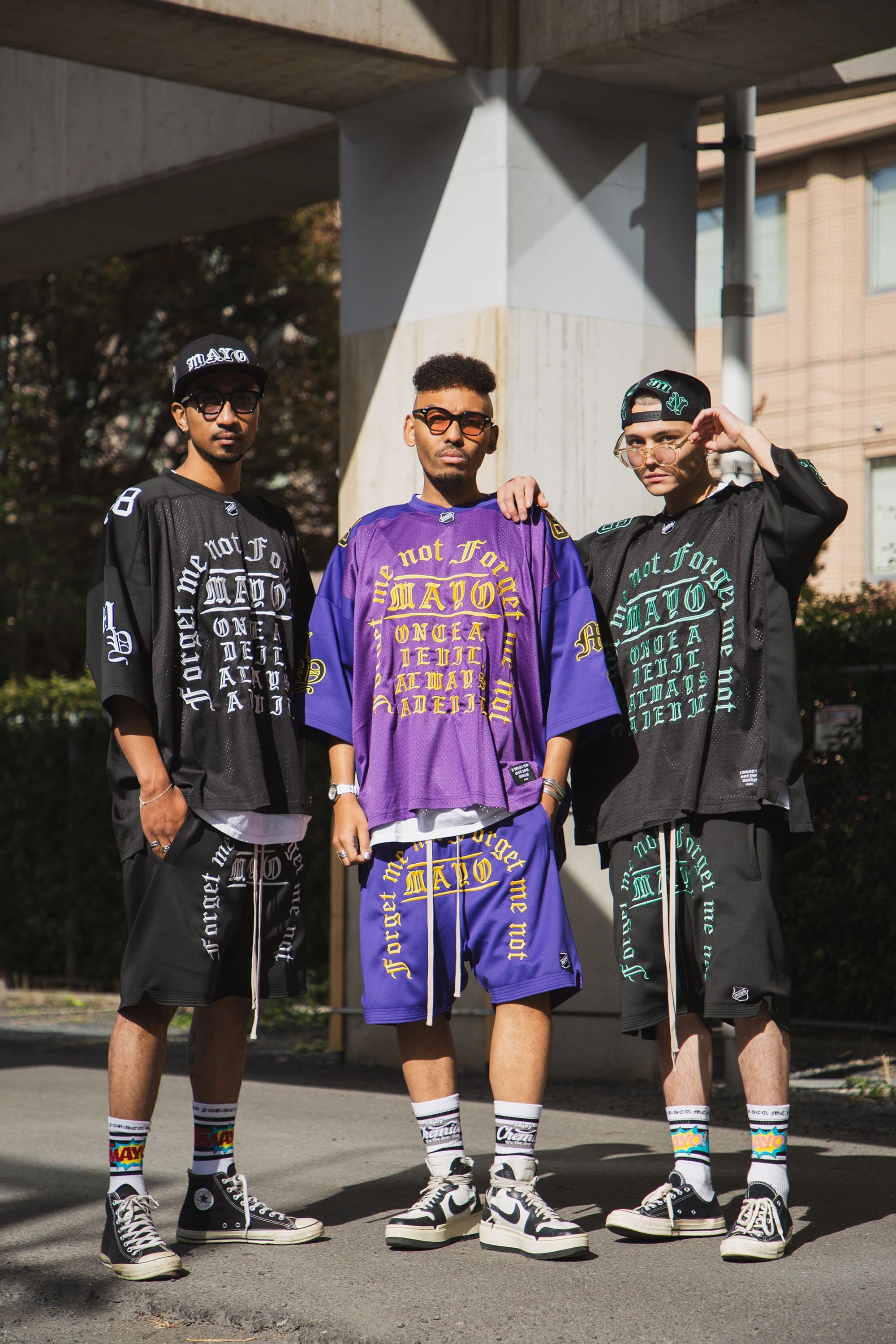 MAYO MESSAGE EMBROIDERY GAME SHORTS