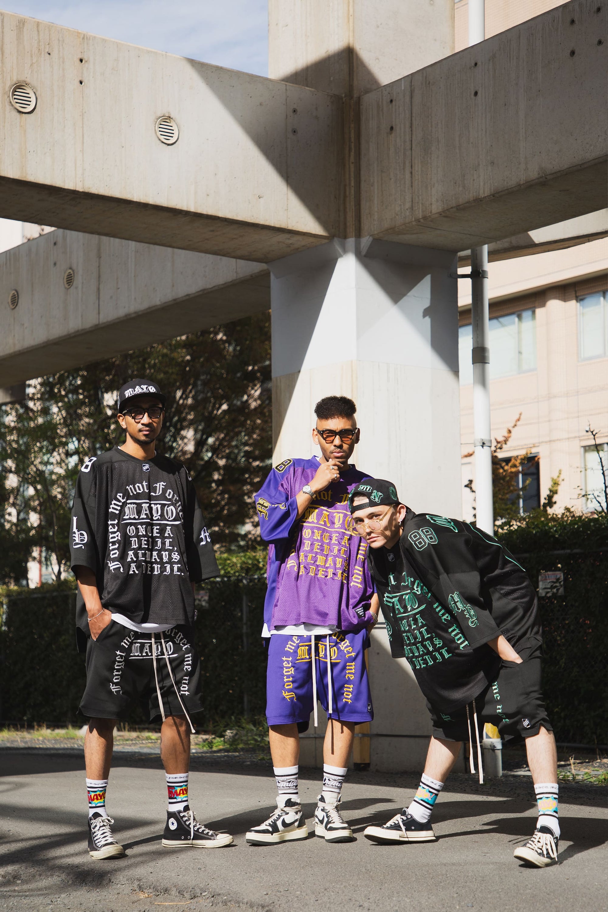 MAYO MESSAGE EMBROIDERY GAME SHORT SLEEVE SHIRT