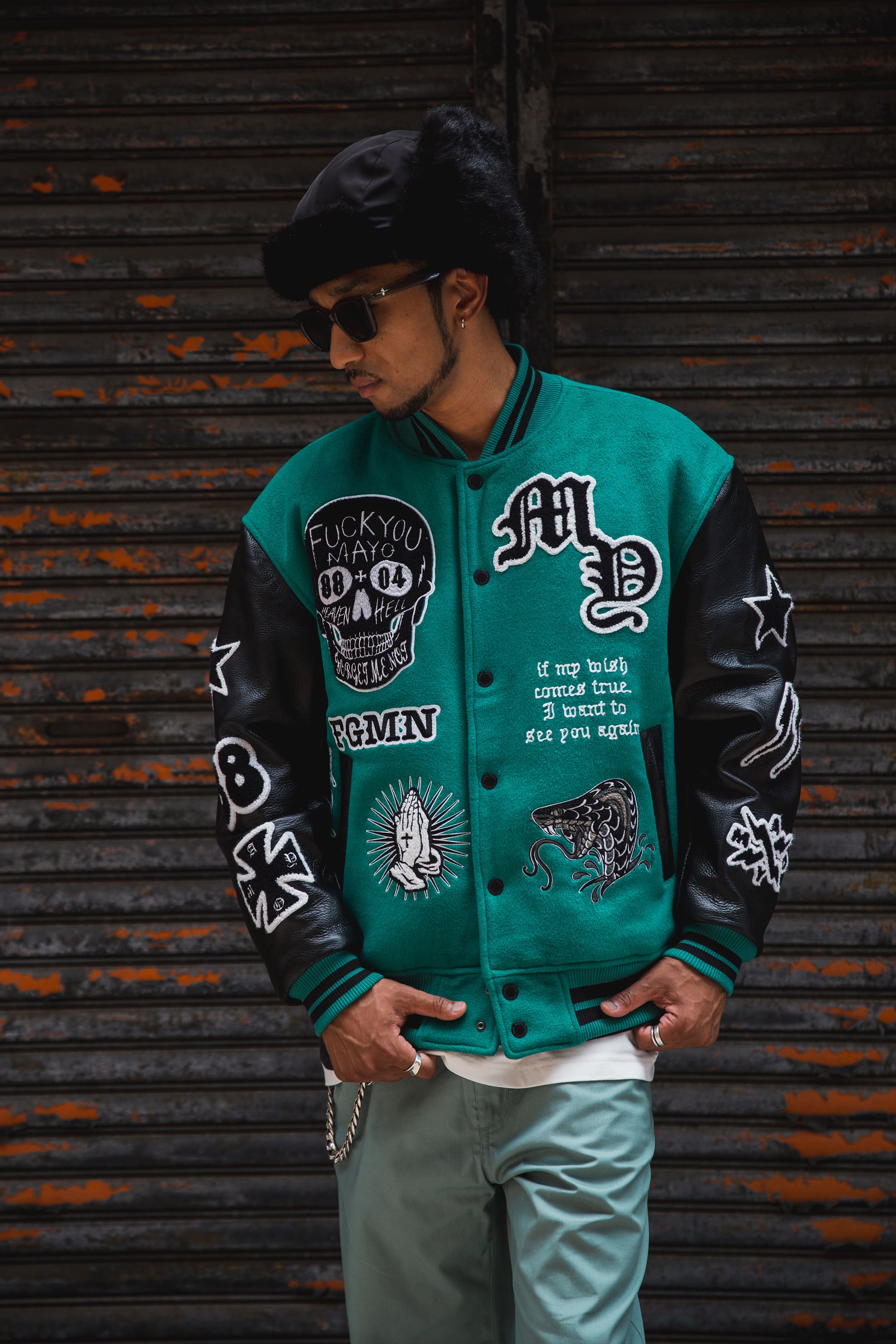 スタジャン マイニー Miney MY FGMN EMBROIDERY STADIUM JKT – MAYO