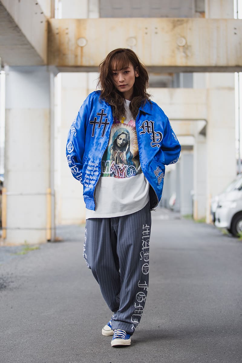 MAYO EMBROIDERY WITH COLLAR REVERSIBLE SOUVENIR JKT