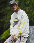 Hard Glock MAYO Embroidery Long Sleeve Tee - WHITE