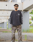 CROSS BORN SNAKE PRINT LONG SLEEVE TEE