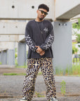 CROSS BORN SNAKE PRINT LONG SLEEVE TEE