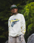 Hard Glock MAYO Embroidery Long Sleeve Tee - WHITE