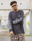 CROSS BORN SNAKE PRINT LONG SLEEVE TEE